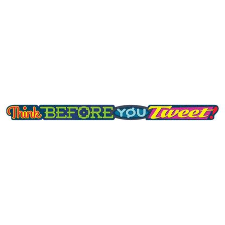 Think BEFORE YOU Tweet! Banner(10ft=3m) (1pc)