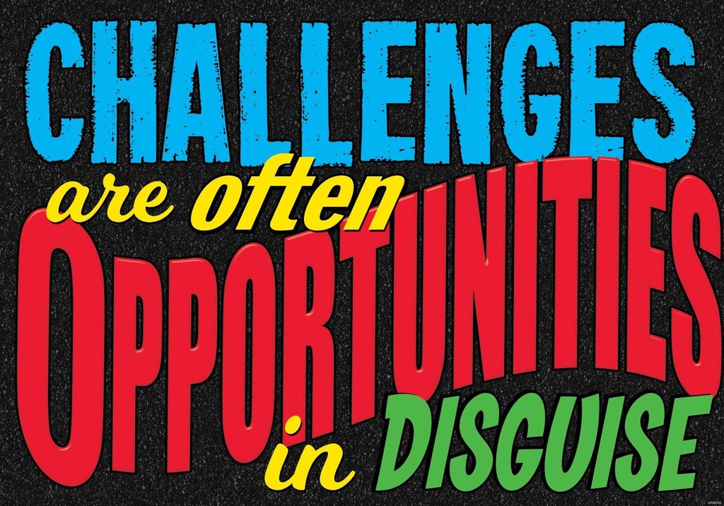 CHALLENGES are often... Poster (13.3''x19''(33.3cmx48cm)