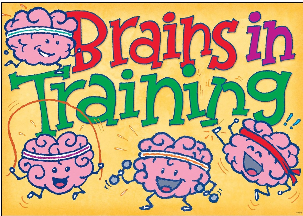 BRAINS IN TRAINING POSTER 13.3''x19''(33.7cmx48cm)