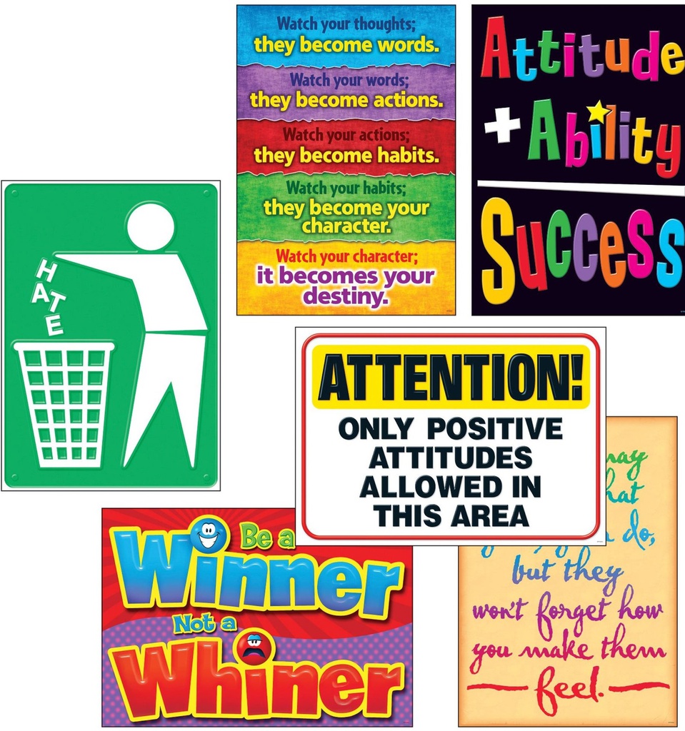 Attitude Matters Posters Combo Pack (48cmx34cm ) (6 posters)