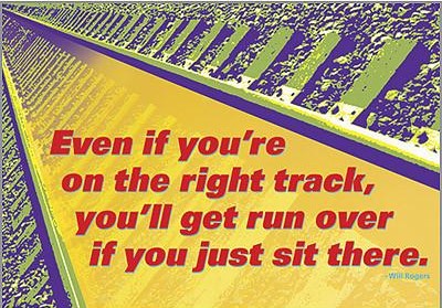 Even if you're on the right track…Poster (48cm x 33.7cm)