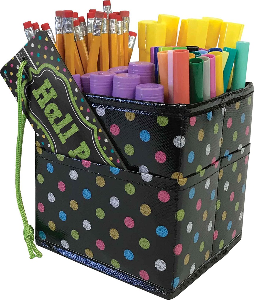 Chalkboard Brights Desktop Organizer (5.25&quot; x 5.25&quot; x 5.5&quot;)(13.3cmx13.3cmx13.9cm)