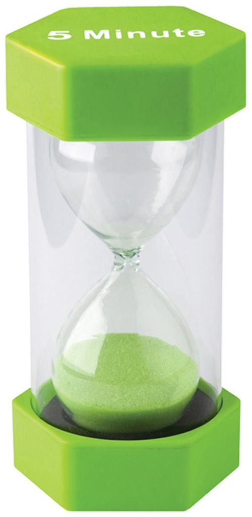 Sand Timer - Large 5 Minute ( 3.25” x 6.3”)(8.2cmx16cm)