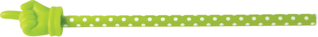 Lime Polka Dots Hand Pointer (15.5''(39.3cm)