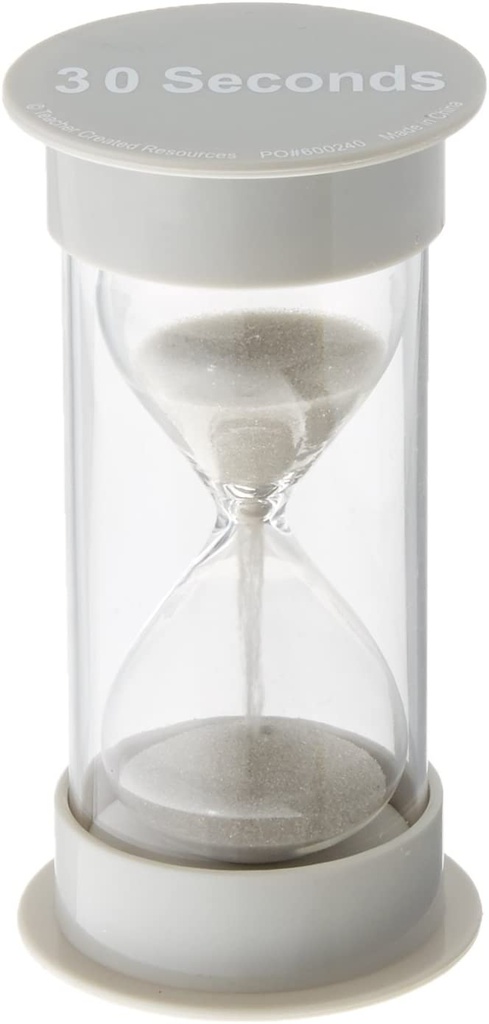 Sand Timer - Medium 30 Second (2.5''x5'')(6.3cmx12.7cm)