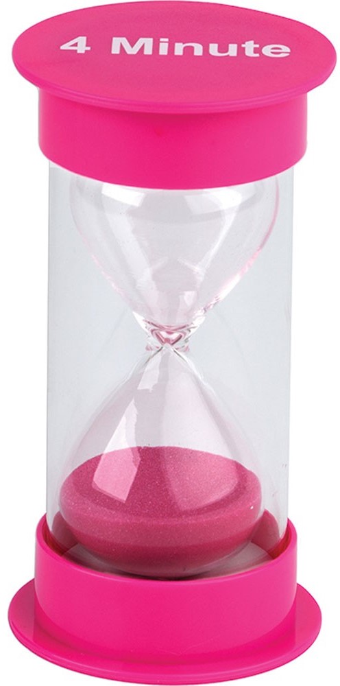 Sand Timer - Medium 4 Minute (2.5''x5'')(6.3cmx12.7cm)