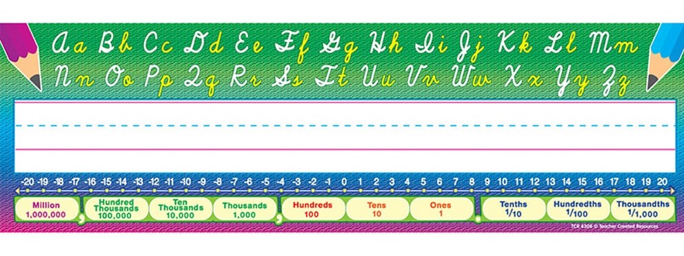 Cursive Writing Flat Name Plates 3.5''x11..5''(8.8cmx29.2cm)(36pcs)