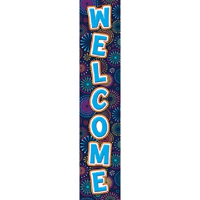 FIREWORKS WELCOME BANNER (20.3cmx99cm) (1pc)