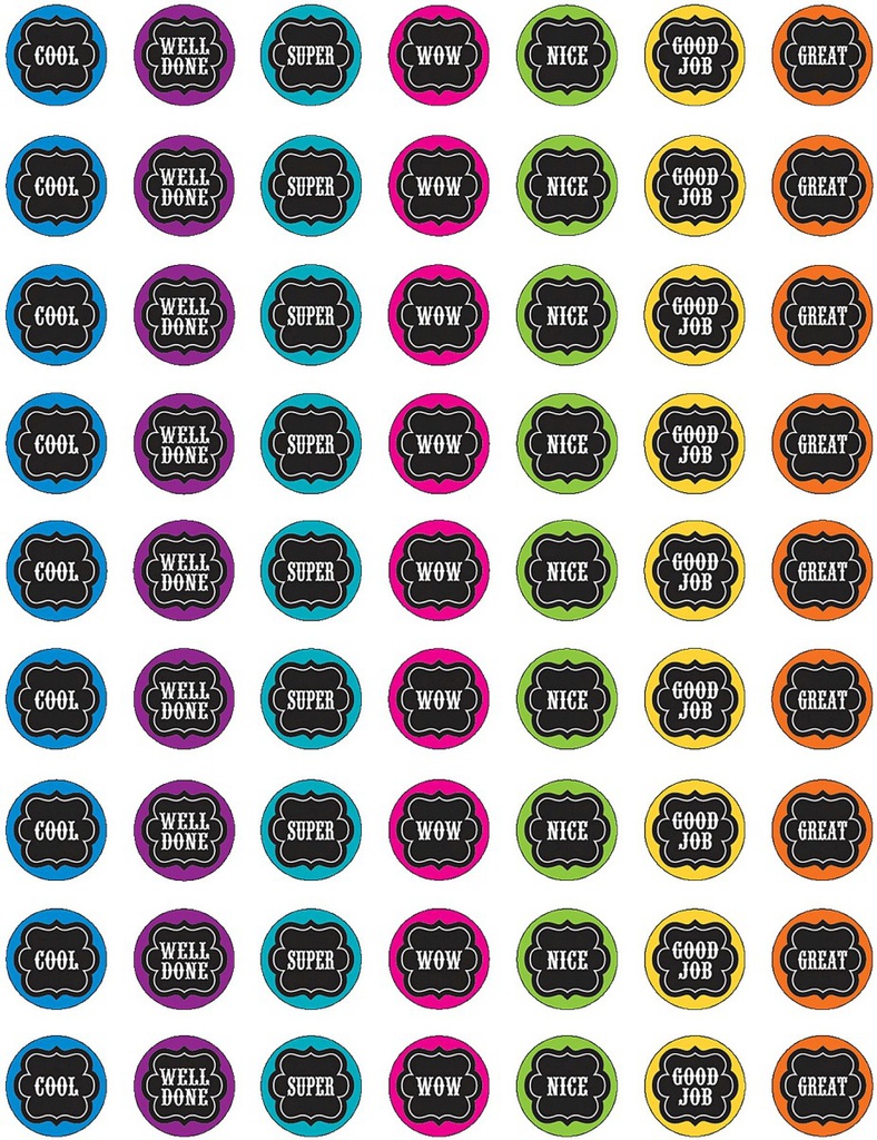 Chalkboard Brights Mini Stickers(378stickers)