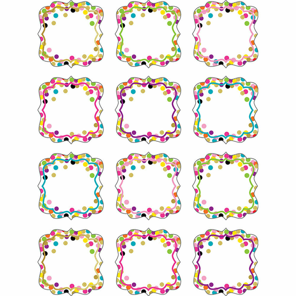 Confetti Mini Accents  2.6” (6.6cm) (36 pcs)