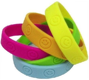 Happy Faces Wristbands (10 pcs)