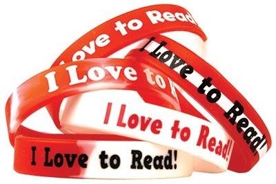 Fancy I Love to Read Wristbands (10 pcs)