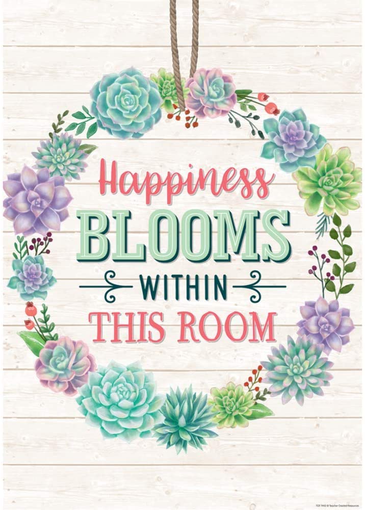 Happiness Blooms Within This Room Positive Poster (13.3''x19''(33.7cmx48cm)