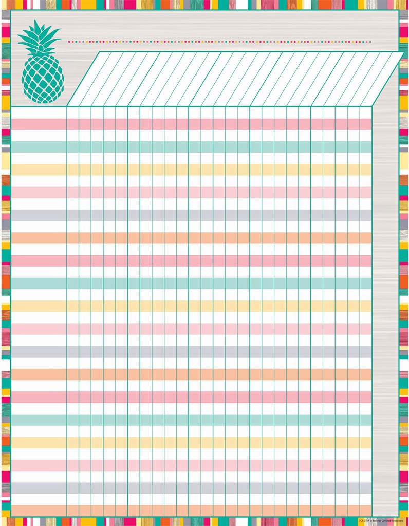 Tropical Punch Incentive Chart (17''x22'')(43cmx55.8cm)