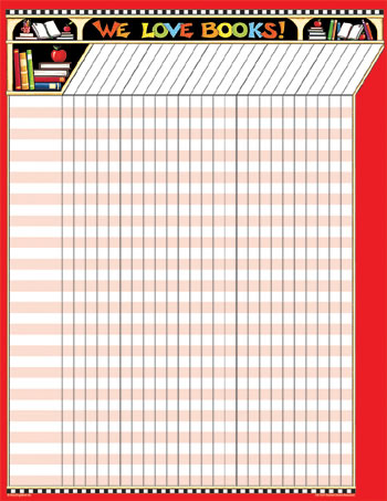 ME We Love Books Incentive Chart ( 55cm x 43cm)