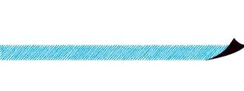 Aqua Scribble Magnetic Border 24&quot; x 1.5&quot;. 24 total feet ( 61 cm x 3.8 cm  7.3 m total)