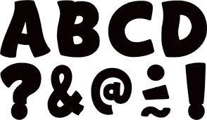 Black Funtastic 1.75&quot; Clingy Thingies Letters (68pcs)