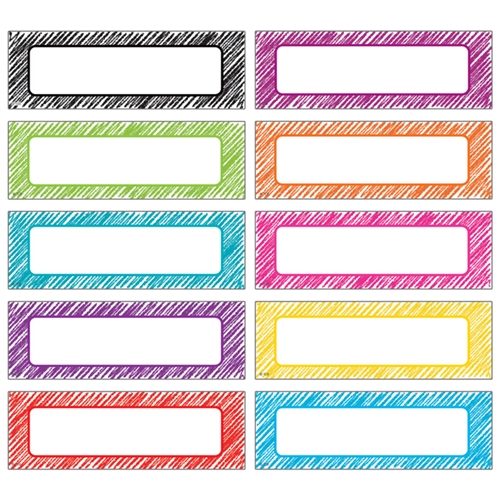 Scribble Labels Magnetic Accents (12.0cm x 3.8cm)    ( 20 pcs)