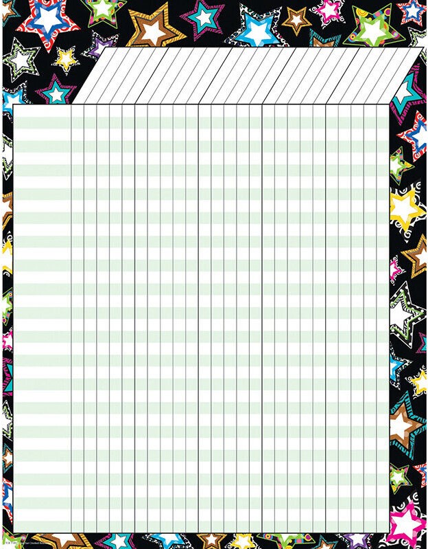 Fancy Stars Incentive Chart (17''x22'')(43cmx55.8cm)