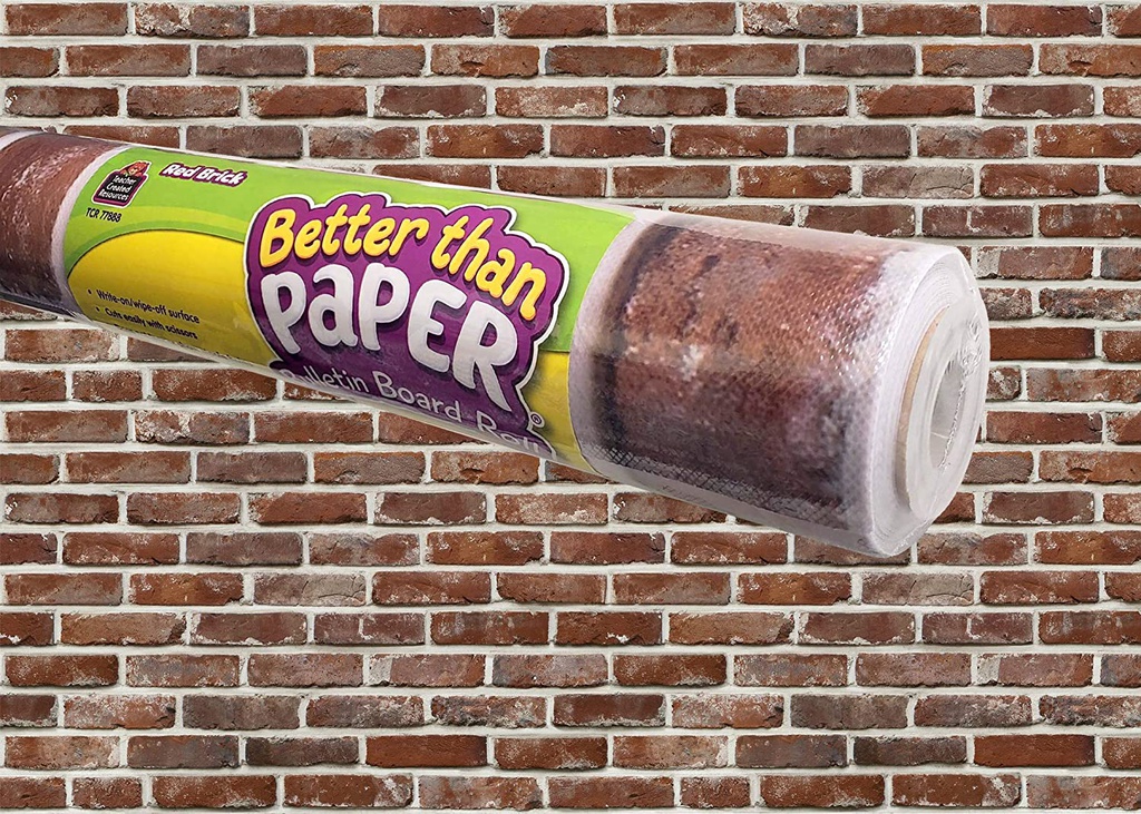 Red Brick Better Than Paper Bulletin Board Roll 4'x12'(1.2mx3.6m)