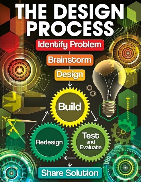 The Design Process Chart 17''x22''(43cmx55cm)