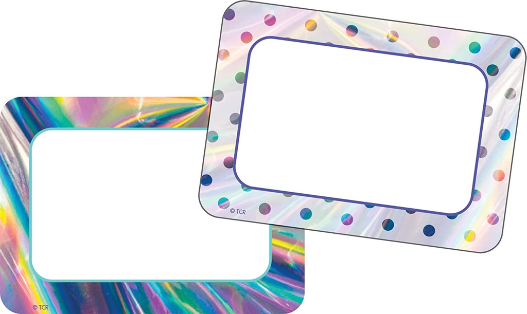 Iridescent Name Tags/Labels (2.5''x3.5'')(6.3cmx8.8cm)(36pcs)