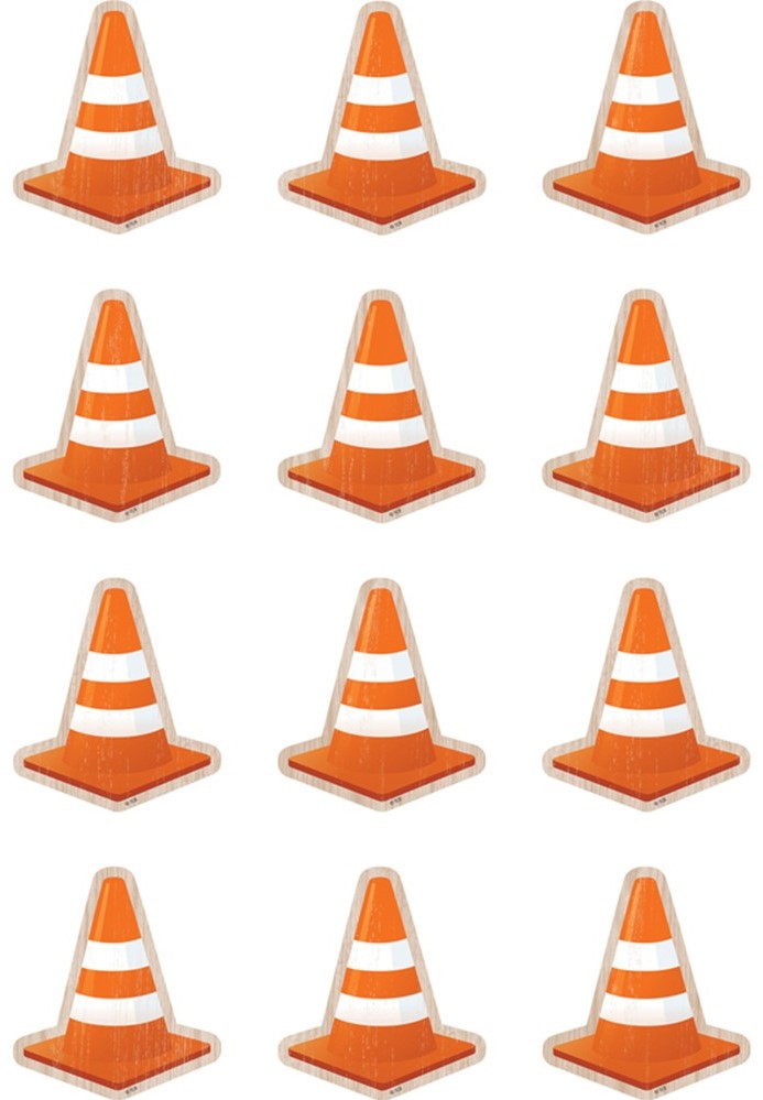 Under Construction Cones Mini Accents (2.6'' (6.6cm) (36pcs)