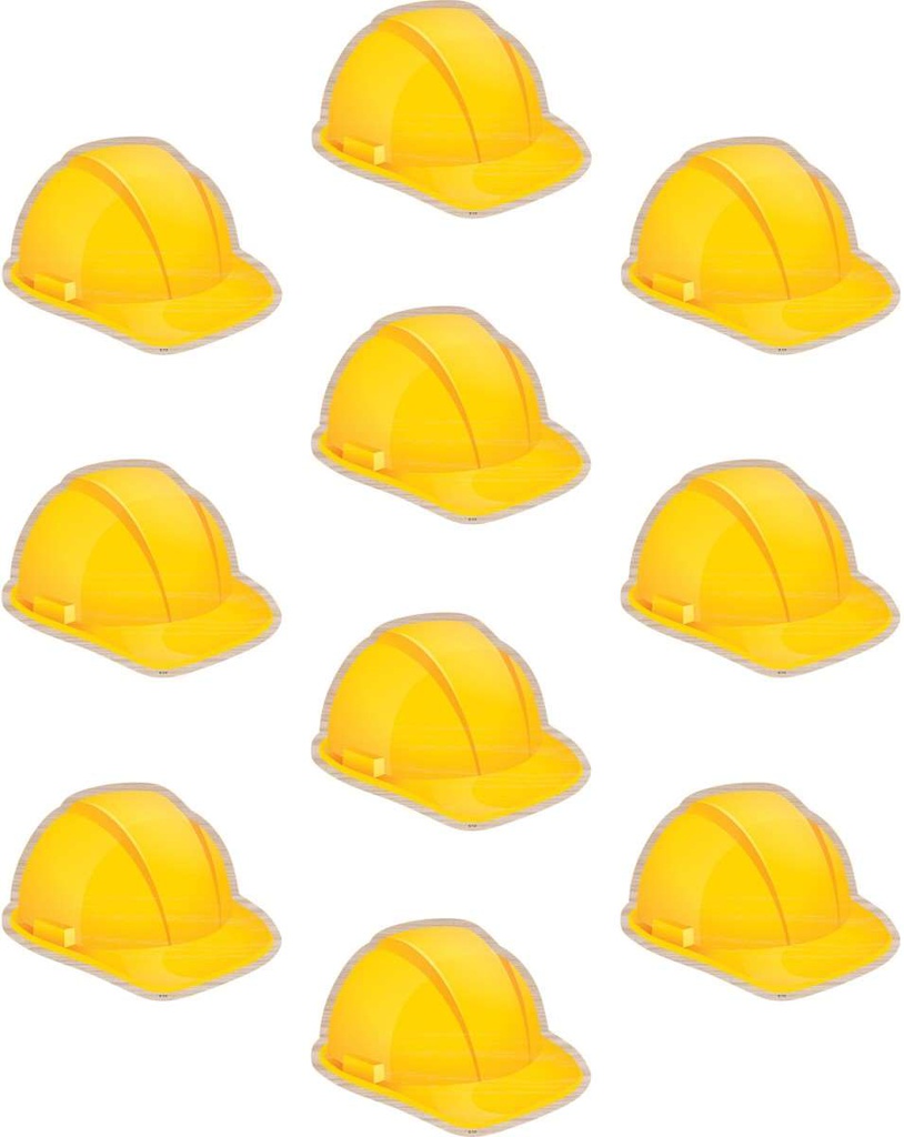 Under Construction Hard Hats Accents 6''(15.2cm)  (30pcs)