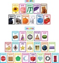 Colorful Photo Shapes &amp; Colors Cards Bulletin Board Set (33pcs)