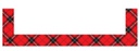 Red Plaid Magnetic Pockets - Small (13.9cm pocket x 17.7cm)   (8 set)