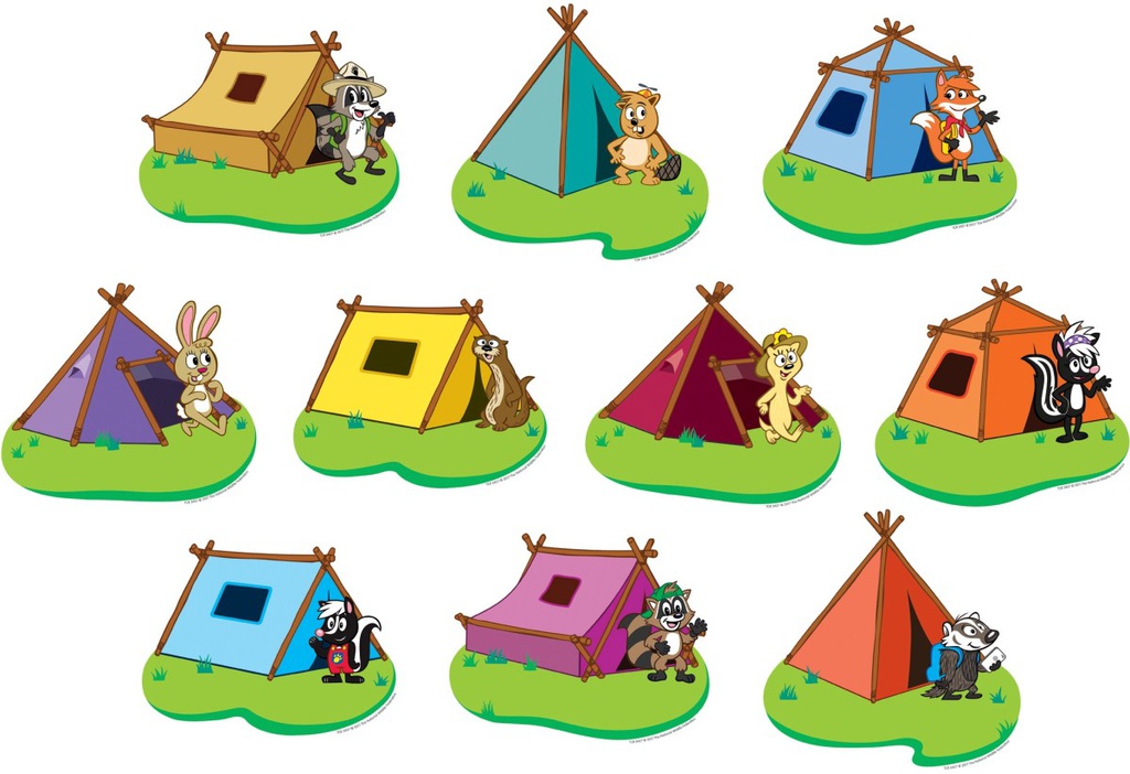 Ranger Rick Tents Accents (10 designs (5.5''(14cm)(30 pcs)