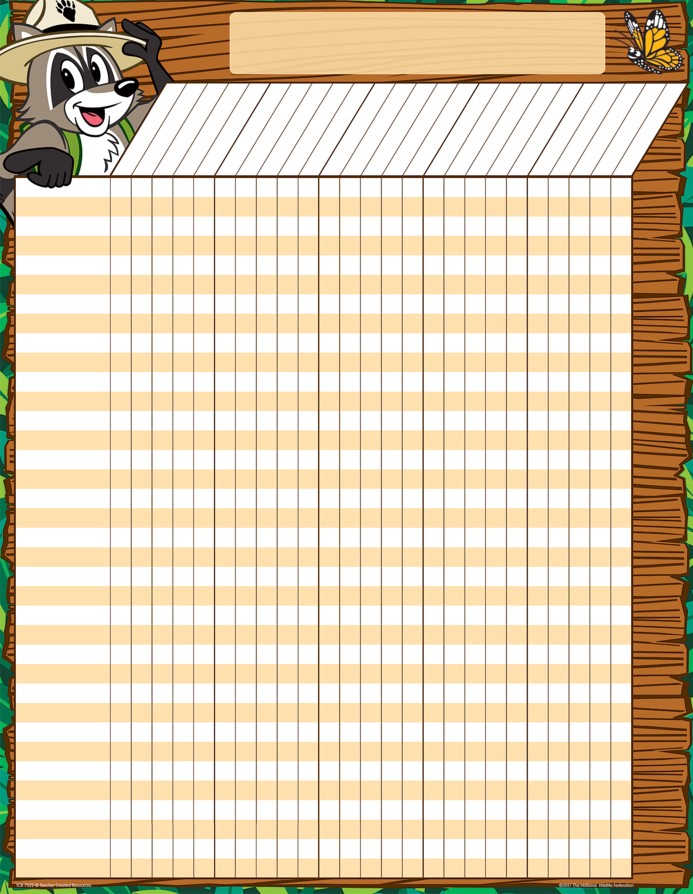 Ranger Rick Incentive Chart (55cmx 43cm)