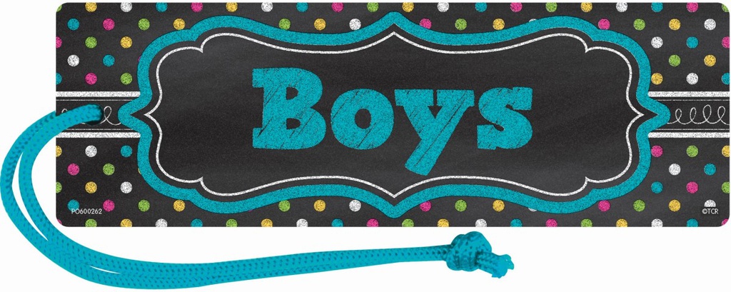 Chalkboard Brights Magnetic Boys Pass 17cmx 5.5cm(1 pc)