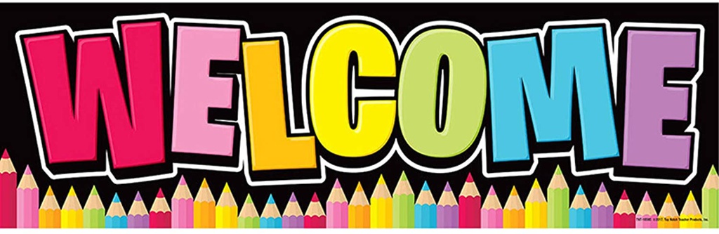 MAGNETIC WELCOME BANNER NEON BLACK (45 cm x 14 cm)