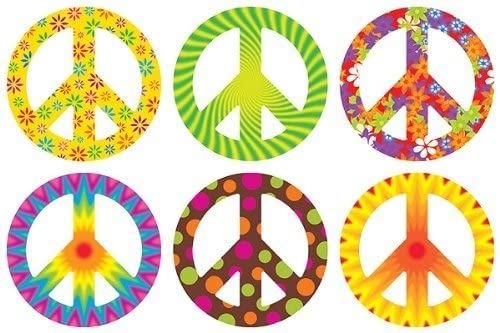 Peace Signs (Patterns) Mini Accents Variety pack 6/ design (3'' (7.5cm) (36 pcs)