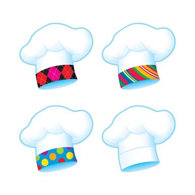 Chef's Hats The Bake Shop Mini Accent Variety pk 6 designs 3'' (7.5cm) (36 pcs)