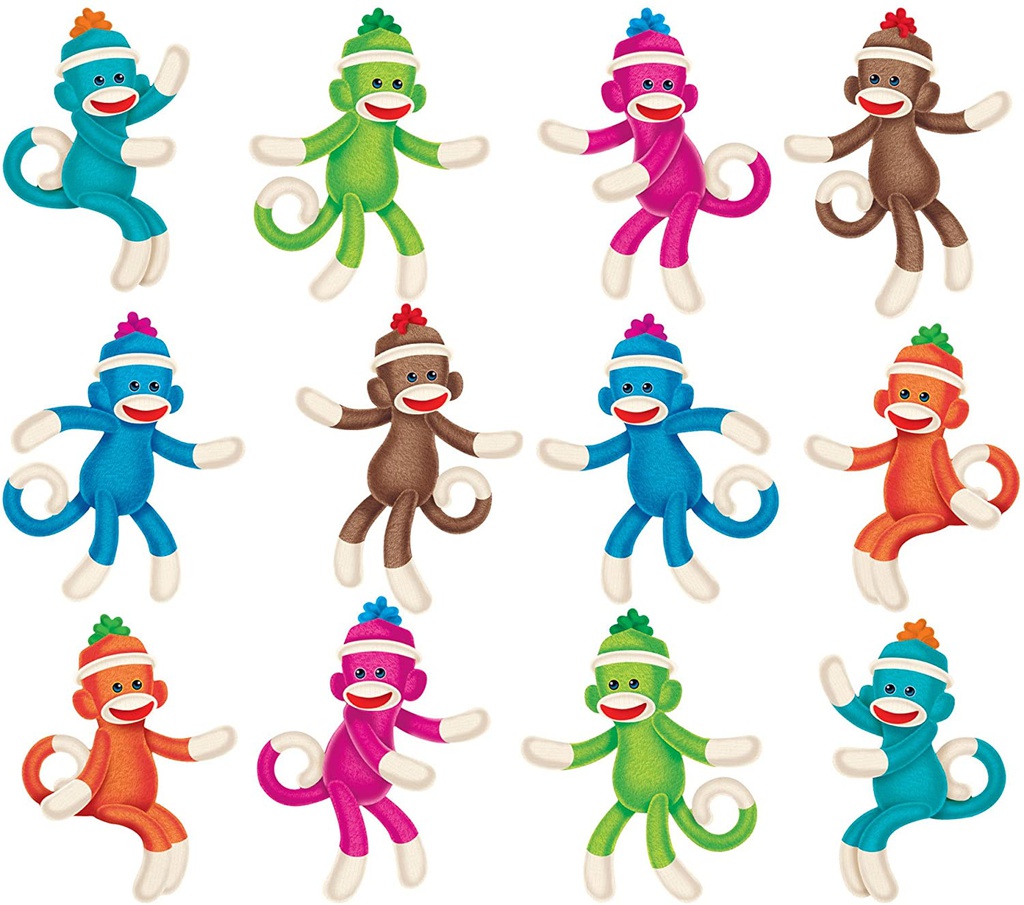 Sock Monkeys Solids Mini Accent Variety pack (3'' (7.5cm) (36 pcs)