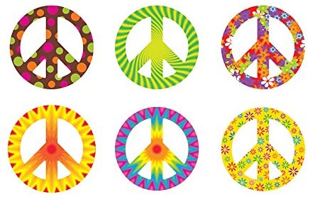 Peace Signs (Patterns) Accents Variety Pack (6 designs (6''(15cm) (36 pcs)