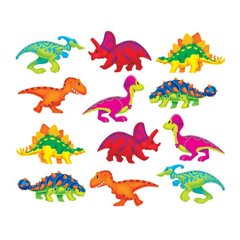 Dino-Mite Pals Accents Variety Pk (12 designs 3 of each (6.6'' (17cm)(36 pcs.)