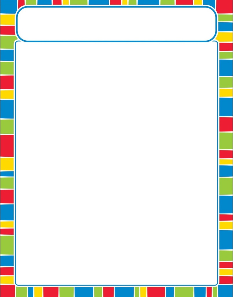 Stripe-tacular Cheerful Chart (55cmx 43cm)