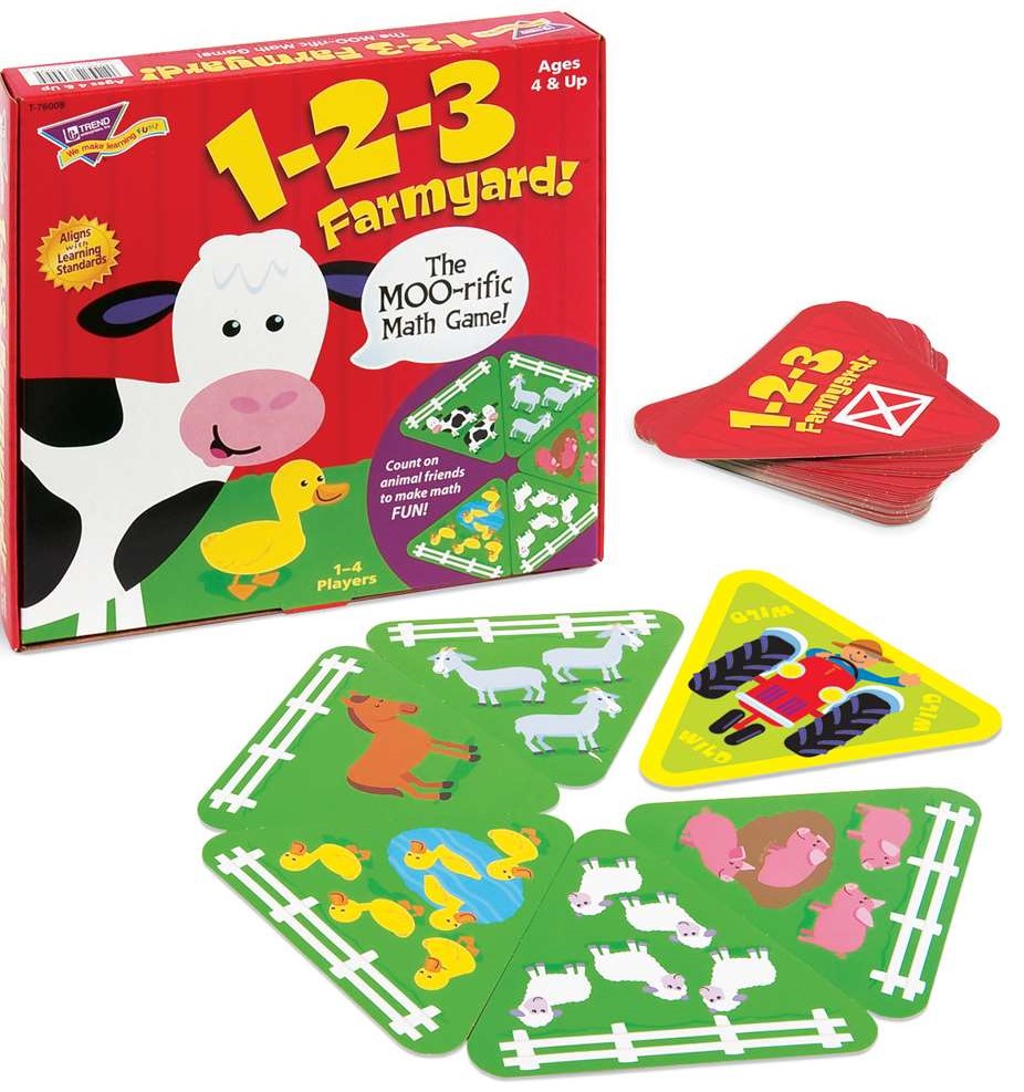 1-2-3 Farmyard! Math Game (48 cards)