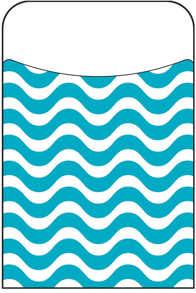 Wavy Teal (8.8cm x 13.3cm)   (40 pockets)