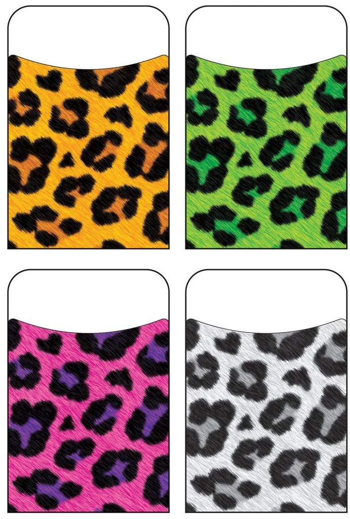 Leopard 4 designs (8.8cm x 13.3cm)     (40 pockets)