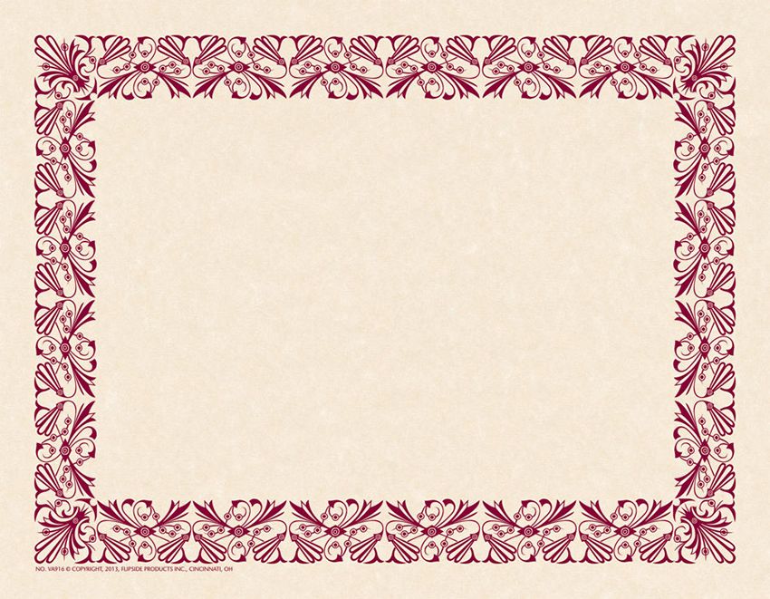 Art Deco Plum - Border Paper (21.5cm x 28cm)   (50 pk)