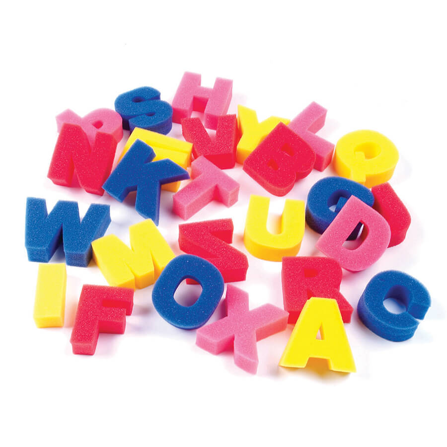 PAINT SPONGE LETTERS 26 pcs (3&quot;=7.6 cm)