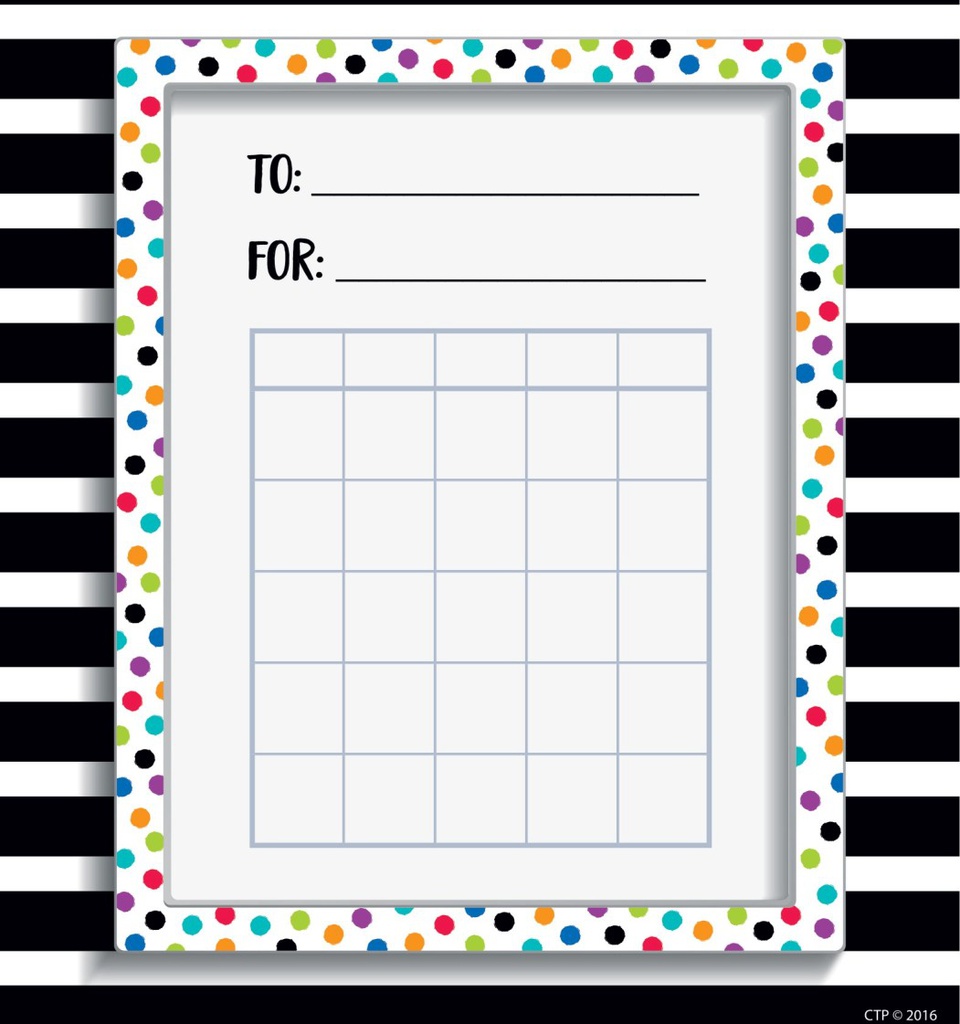 BOLD &amp; BRIGHT INCENTIVE CHART PAD/STICKER SET (15.5cm x 13.5cm)    (36 pcs)