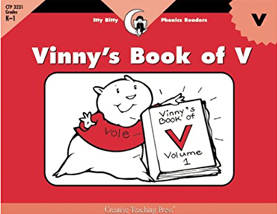 VINNY'S BOOK OF V (ITTY BITTY PHONICS READER) (F) (GR:K-1)(GRL-A)