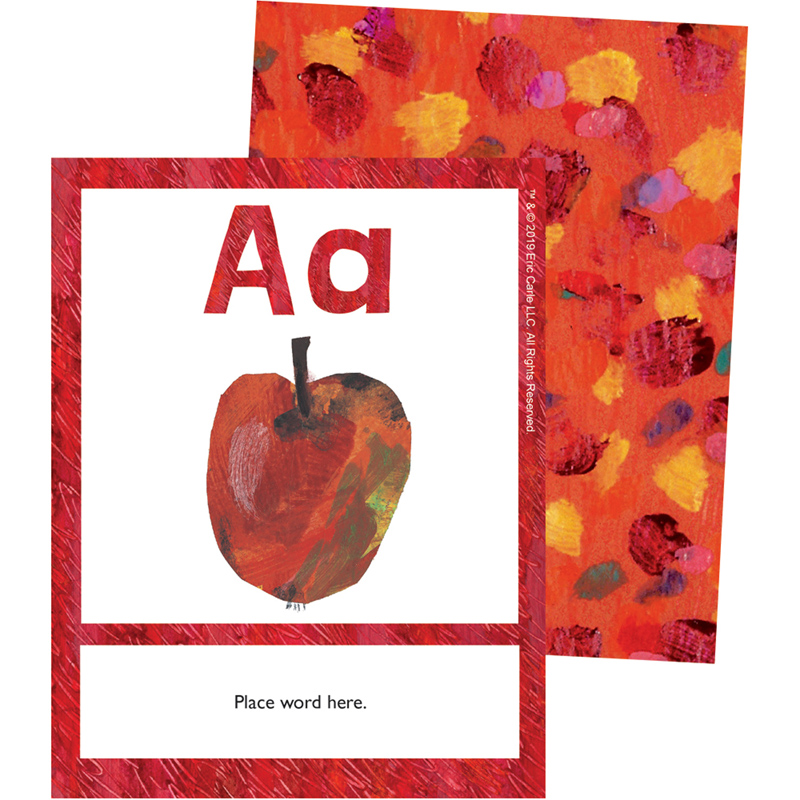 ERIC CARLE ALPHABET LEARNING CARDS (14cm x 10.5cm)     (104 cards)