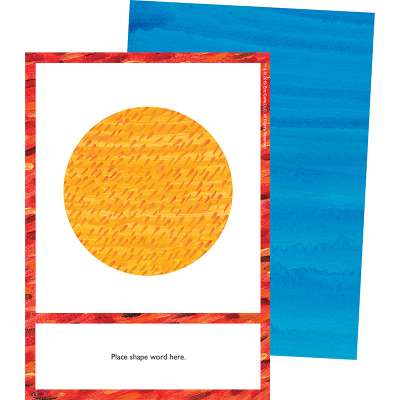 Eric Carle Shapes Learning Cards(14cmx10.5cm)(5.5''x4'')(66cards)