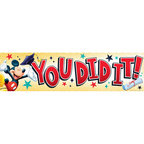 Mickey Graduation Classroom Banner (4ft (1.2m)  (1)